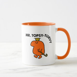 Mr. Topsy-Turvy Upside Down Hat & Cane Mug