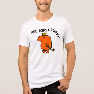 Mr. Topsy-Turvy Upside Down Hat & Cane Tri-Blend Shirt