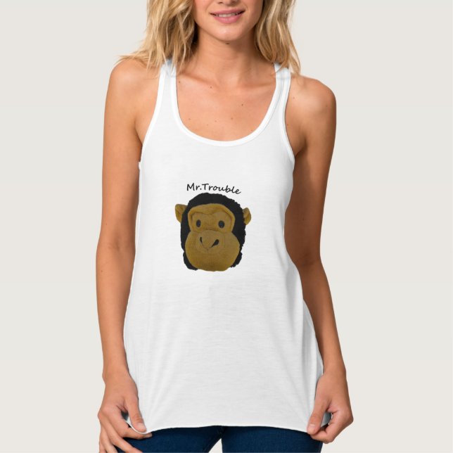 Mr.Trouble-Humerous Ladies Tops (Front)