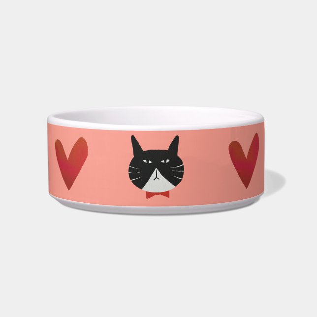 Mr. Valentine the Cat Bowl (Front)