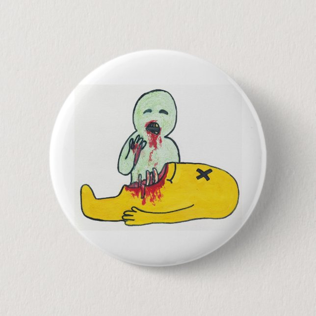 mr walking dead 6 cm round badge (Front)