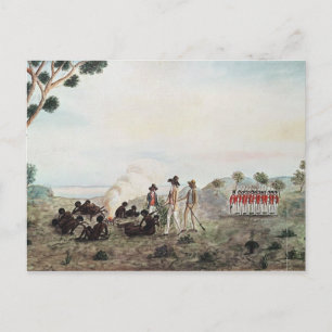 Mr White, Harris and Laing with a Party Invitation Postcard