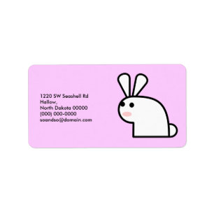 Mr. White Wabbit Address Label