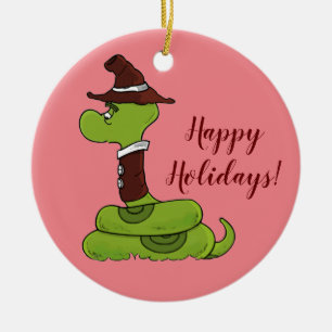 Mr. Wiggly Ceramic Ornament