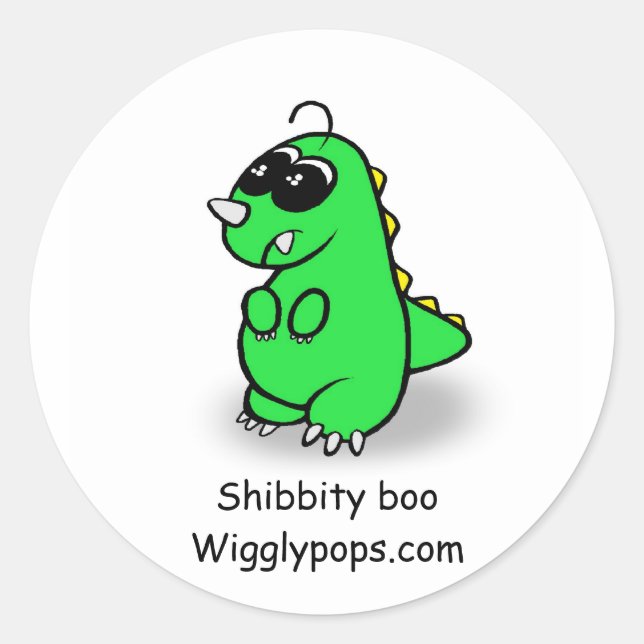 Mr.wigglypops Shibbity boo sticker (Front)
