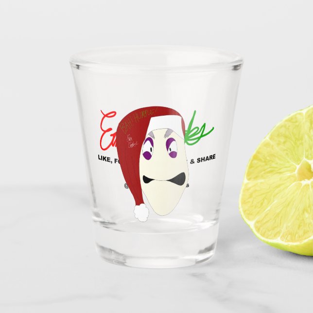 Mr. Williams Bah Humbug xmas Shot Glass (Front)