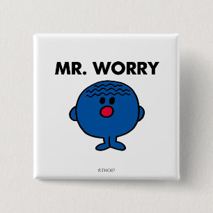 Mr Worry Classic 15 Cm Square Badge