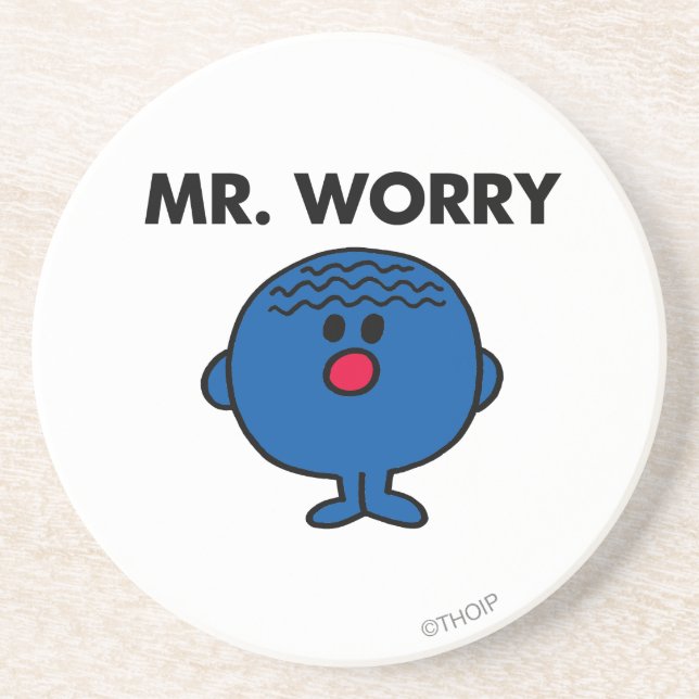 Mr Worry Classic Coaster (Front)