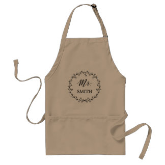 Mr. Wreath Groom Standard Apron