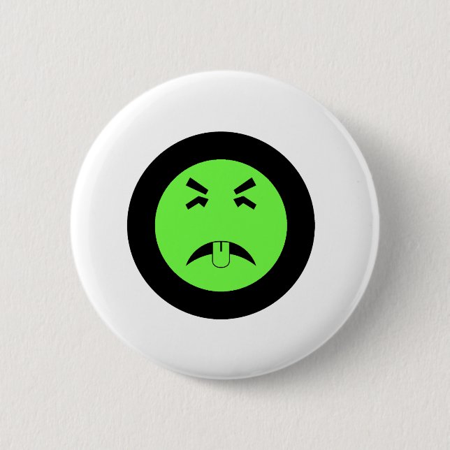 Mr. Yuk Poison Control Design 6 Cm Round Badge (Front)