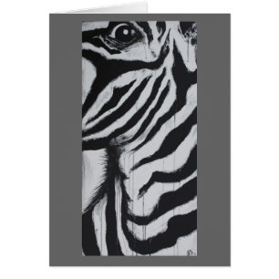 Mr. Zebra Wildlife African Savanna Art Card