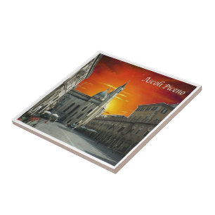MRC024 ASCOLI PICENO, Sunset, Italy, Tile