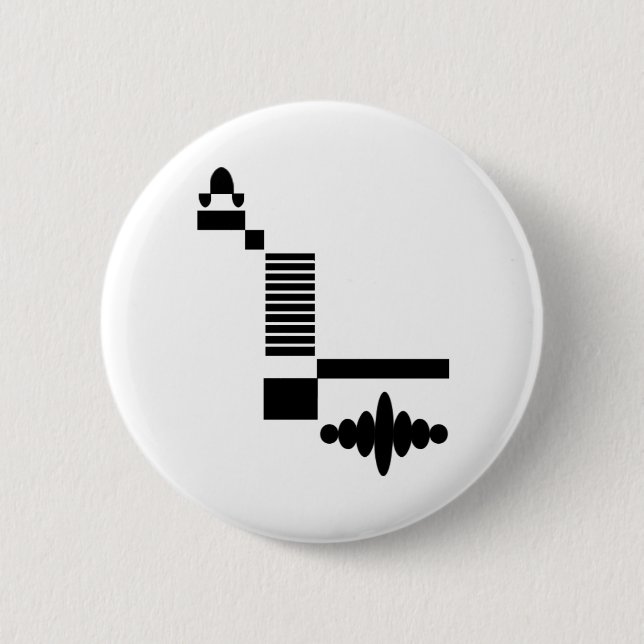 MRI Pulse Sequence 6 Cm Round Badge (Front)