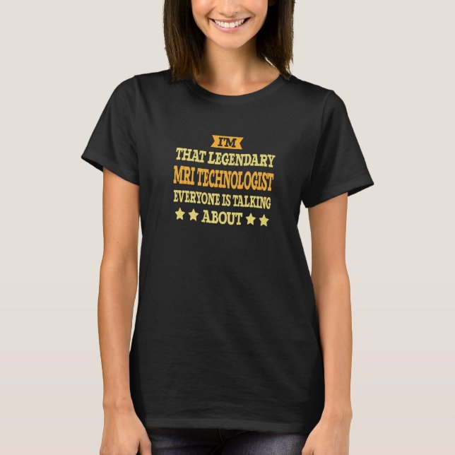 MRI Tech Job Title Employee Funny MRI Tech Premium T-Shirt (Front)