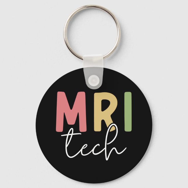 MRI Tech | MRI Technologist Gifts Key Ring (Front)