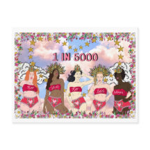 MRKH 1 in 5000 No Womb, No less Woman- postcard