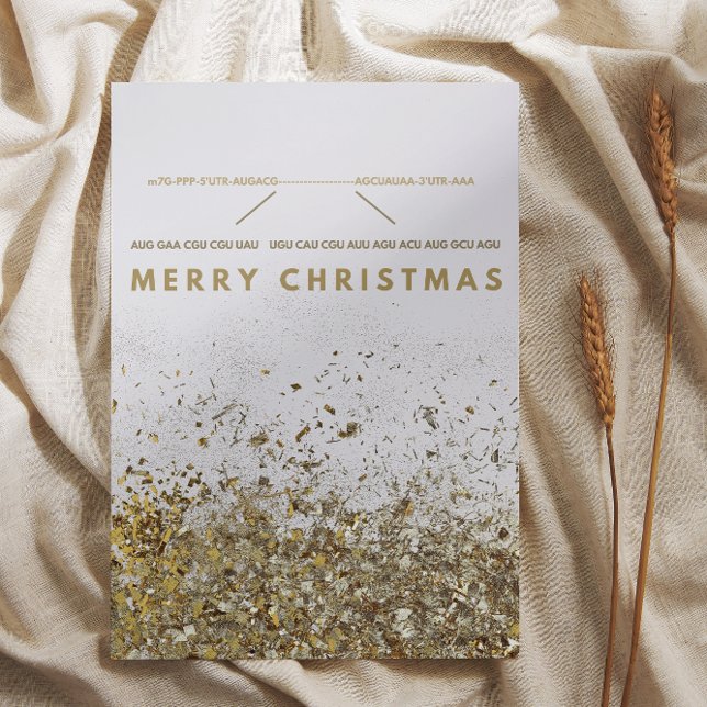 mRNA Biology happy christmas Holiday Card (Creator Uploaded)