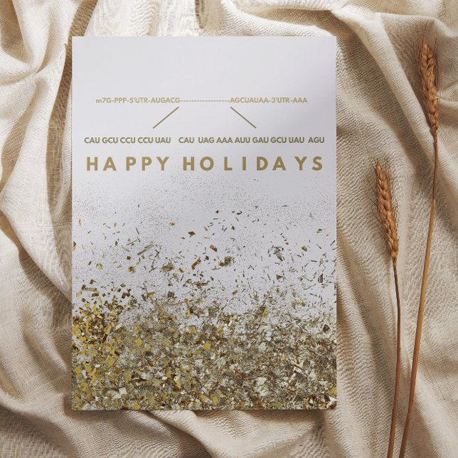 mRNA Biology happy holidays Holiday Card (Creator Uploaded)