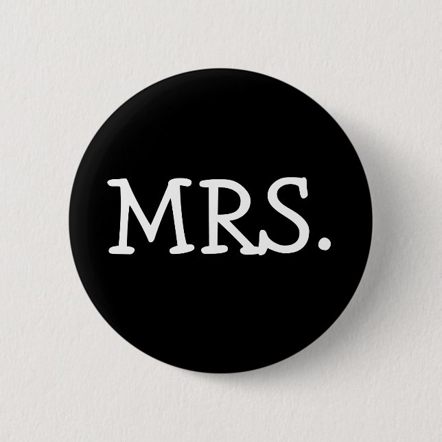 Mrs 6 Cm Round Badge (Front)
