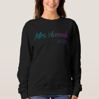 Mrs ACEVEDO 2023 new bride bridal shower wedding Sweatshirt