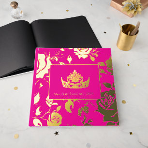 Mrs. America like Crown Foil Roses Scrapbook Guest Book