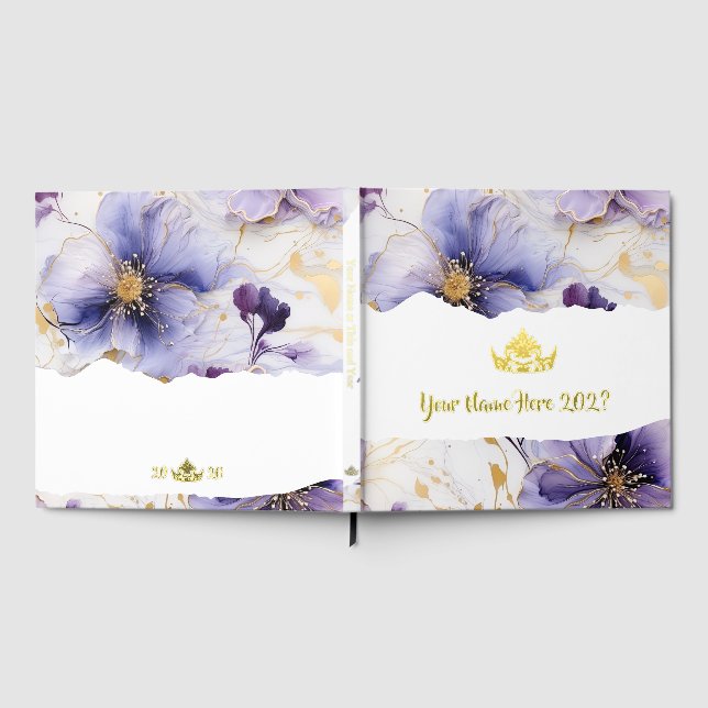 Mrs. America Like Crown Foil Scrapbook  Guest Book (Full)