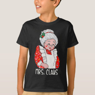 Mrs and Mr Santa Claus Couples Matching Christmas  T-Shirt