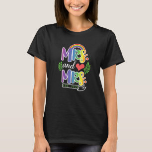 Mrs. And Mrs. Est 2021 Pride Lesbian Bride Couples T-Shirt