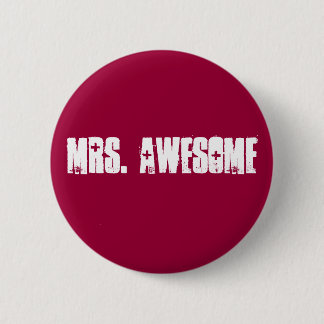 Mrs. Awesome 6 Cm Round Badge
