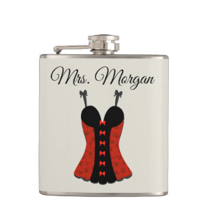 Mrs. Bachelorette Party Lingerie Hip Flask
