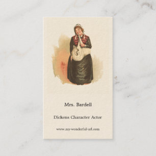 Mrs. Bardell by Kyd - Dickens' The Pickwick Papers Business Card