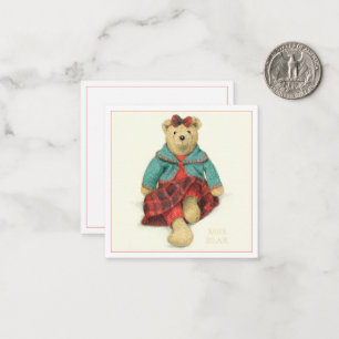 MRS. BEAR 2.5" Square Flat Card