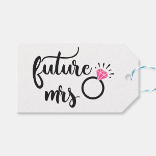 Mrs Bride To Be Wedding Bridal Shower Engagement Gift Tags
