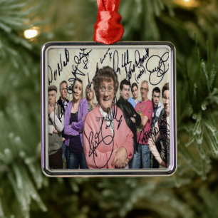 mrs browns boys signed metal tree decoration