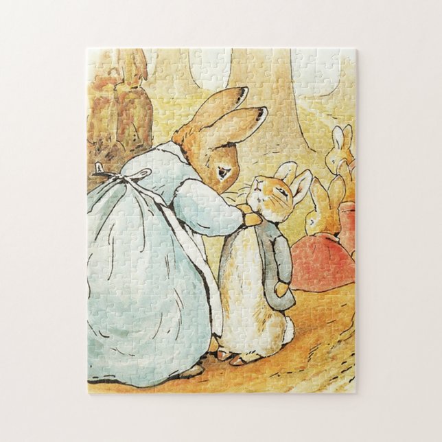 Mrs Bunny Says Goodbye by Beatrix Potter Jigsaw Puzzle (Vertical)