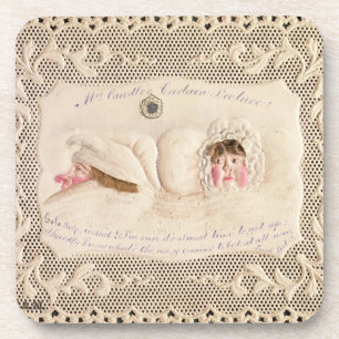 Mrs Caudle's Curtain Lecture, Victorian card from Coaster