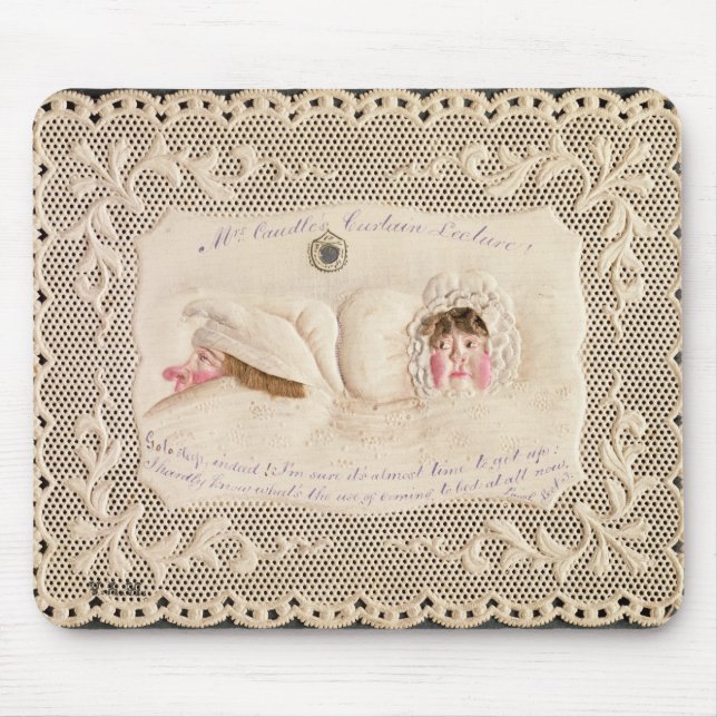 Mrs Caudle's Curtain Lecture, Victorian card from Mouse Pad (Front)