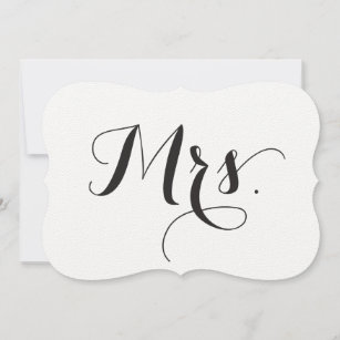 Mrs. Chair Sign - Bride and Groom Chair Signs Invitation