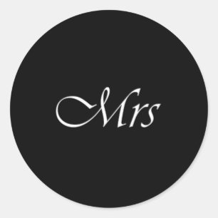 Mrs Classic Round Sticker