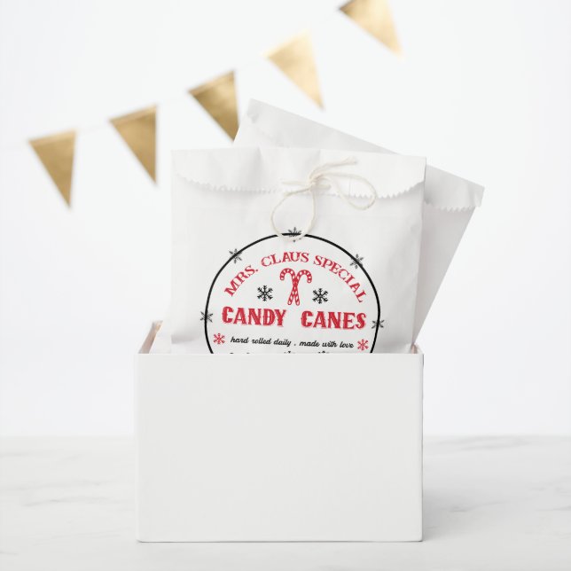 Mrs. Claus candy canes Favour Bags (Party)