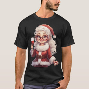 Mrs Claus Cheers Christmas T-Shirt