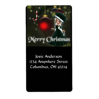 Mrs Claus Cookie 2 Christmas Address Labels