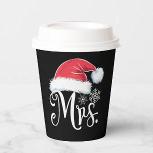 Mrs Claus Couples Matching Christmas Pyjamas Santa Paper Cups