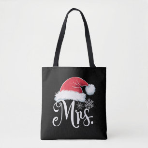Mrs Claus Couples Matching Christmas Pyjamas Santa Tote Bag