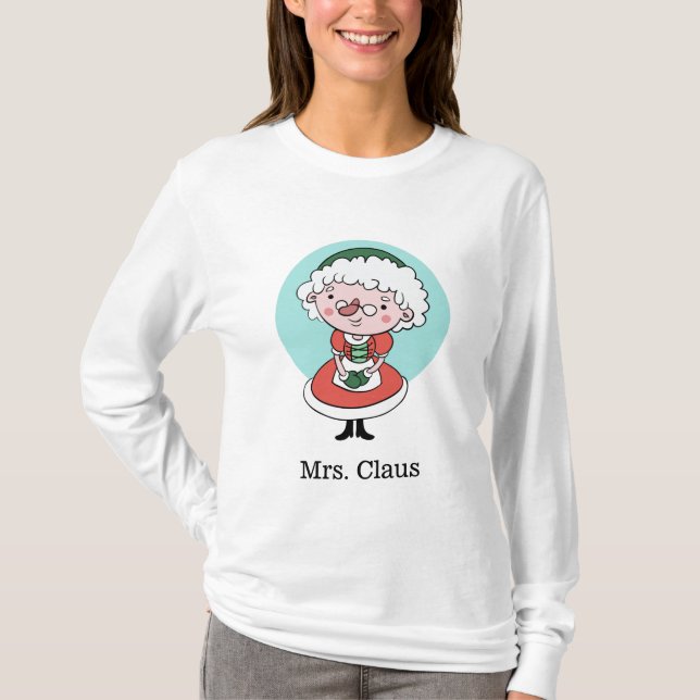 Mrs. Claus custom text shirts & jackets (Front)