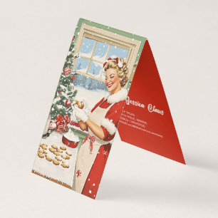 Mrs. Claus Holiday Baking Delight Business Card