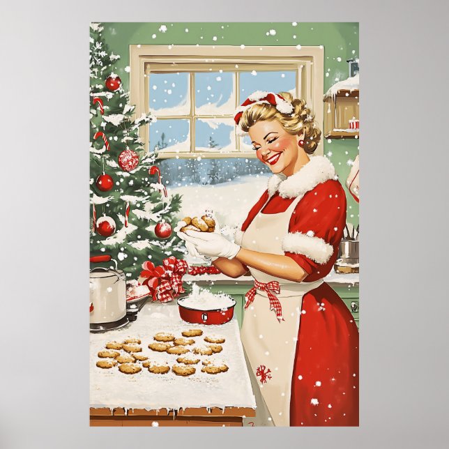 Mrs. Claus Holiday Baking Delight Poster (Front)