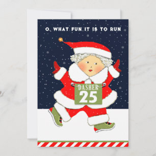 Mrs. Claus Racing Holiday Card
