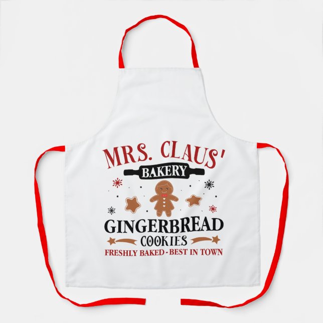 Mrs Clause Baking Apron (Front)