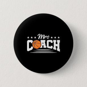 Mrs Coach - Mrs Bysketbyll Coach  6 Cm Round Badge